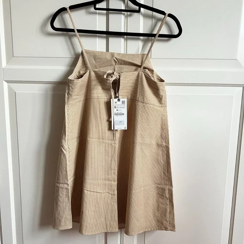 ZARA WOMEN'S PRINTED TULLE MIDI DRESS SIZE M 2856 214 712 - Picture 1 of 3
